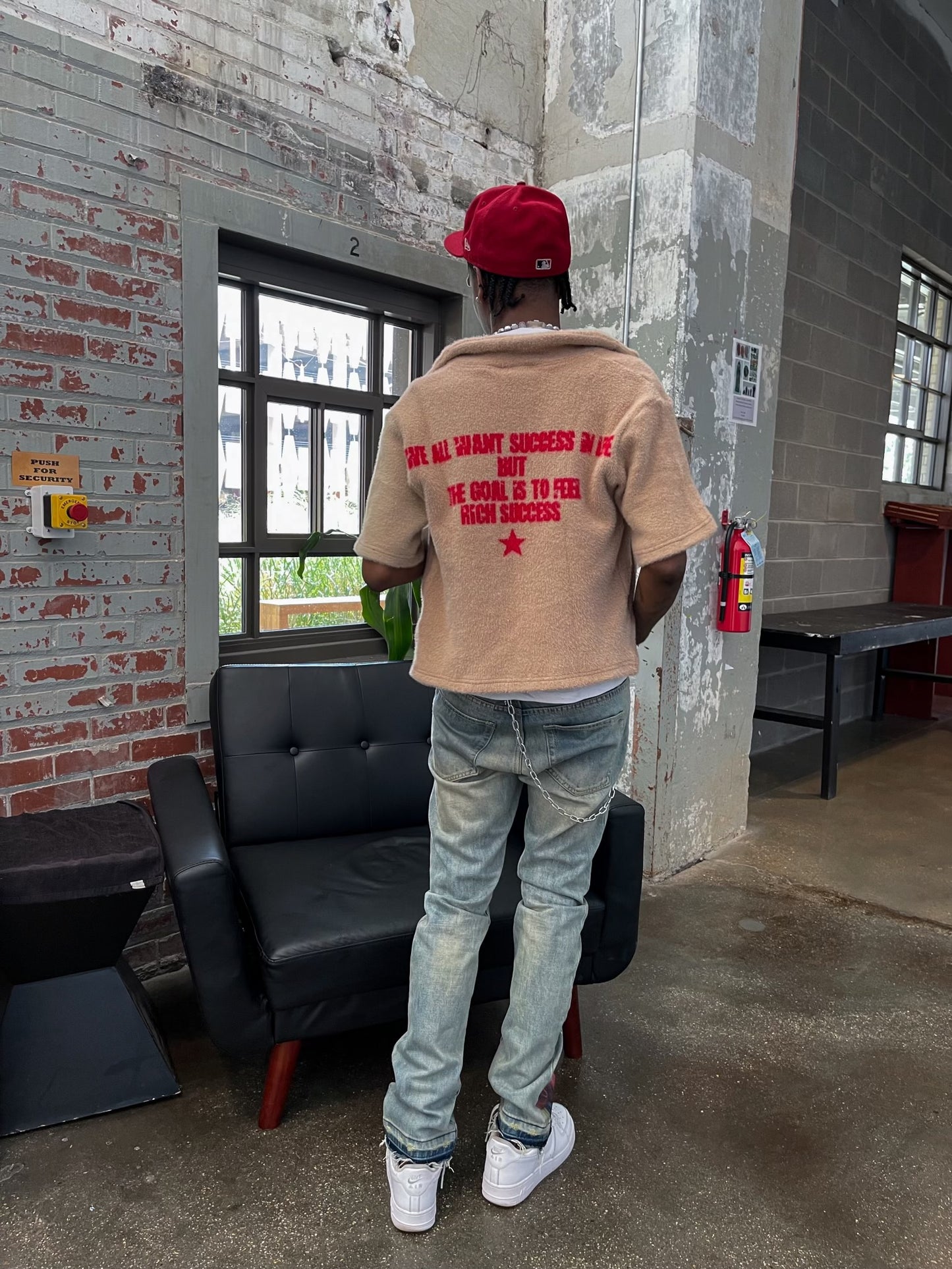 CREAM MOHAIR ZIP-UP